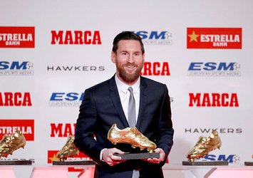 Messi "Altın Ayakkabı" ödülünü aldı