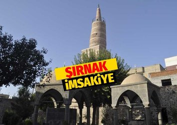 ŞIRNAK İMSAKİYE 🕣