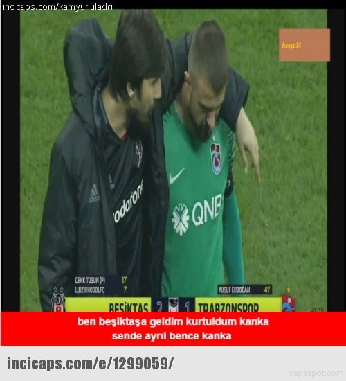 Beşiktaş-Trabzonspor capsleri