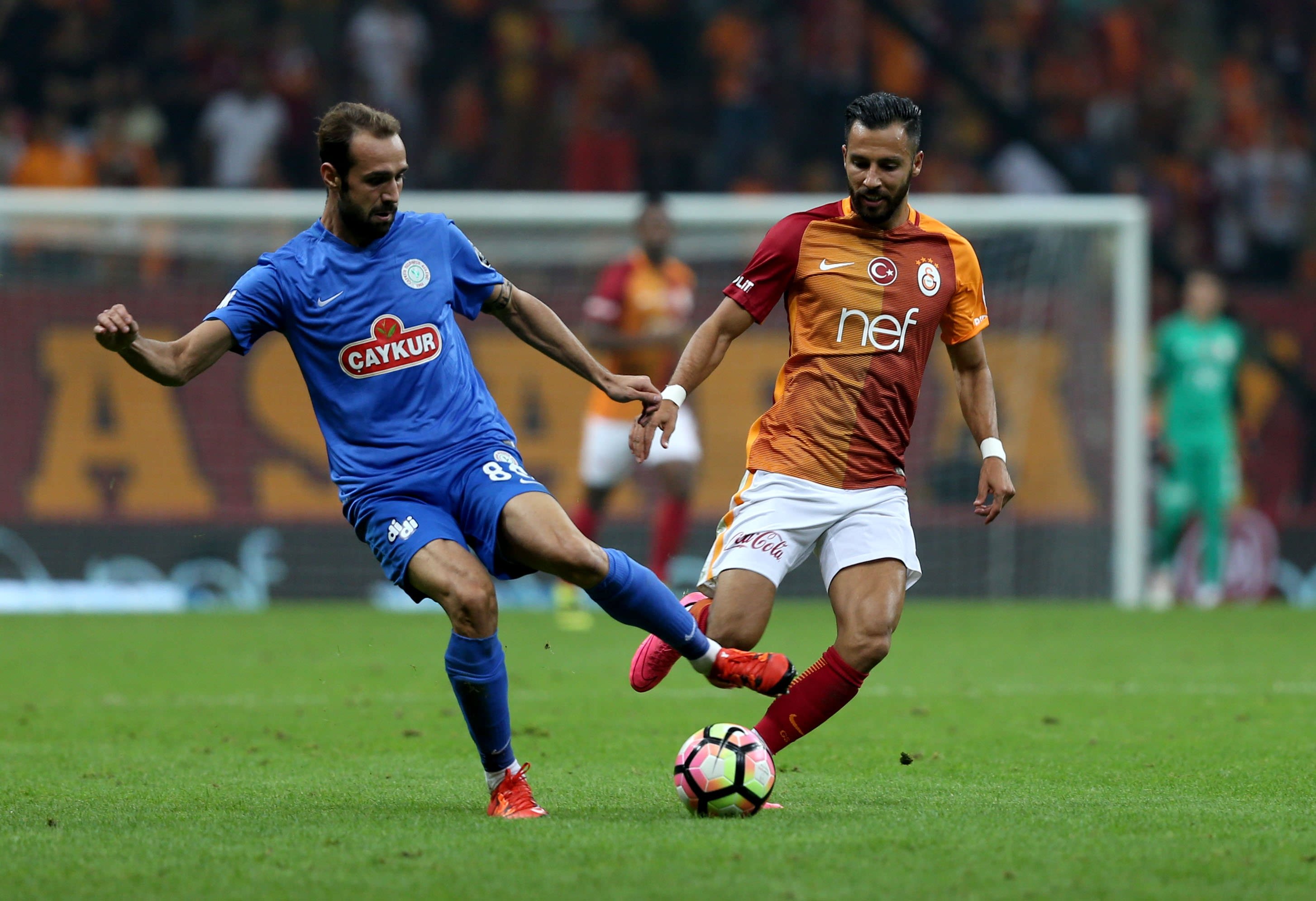 Galatasaray-Rizespor maçından kareler