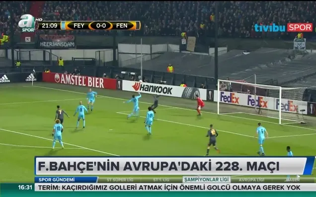 Fenerbahçe'nin Avrupa'daki 228. maçı
