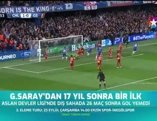 Galatasaray'dan 17 sonra bir ilk