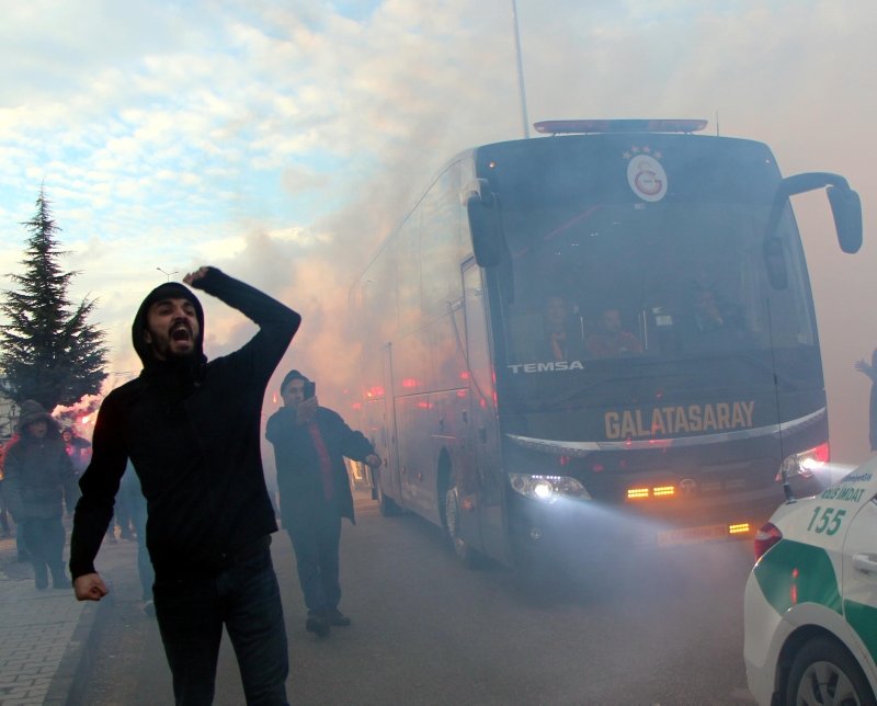 Bolu’da Galatasaray izdihamı yaşandı