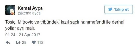 Beşiktaş - Lyon maçına kızıl saçlı kız damga vurdu