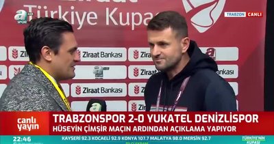 Hüseyin Çimşir'in maç sonu açıklamaları