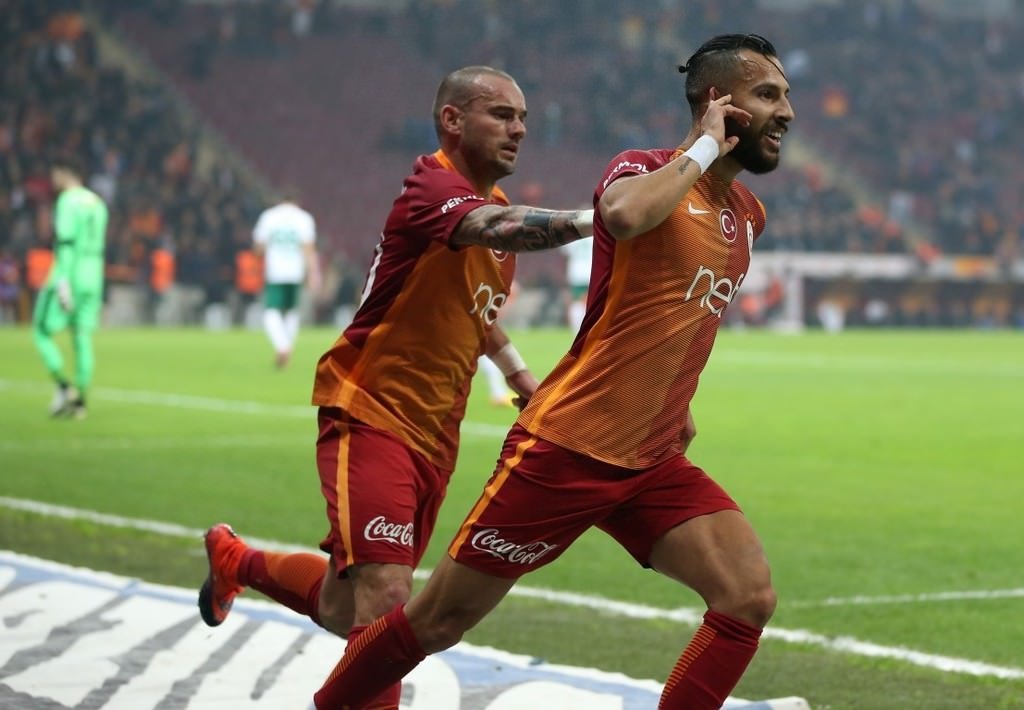 Galatasaray-Bursaspor karşılaşmasından kareler