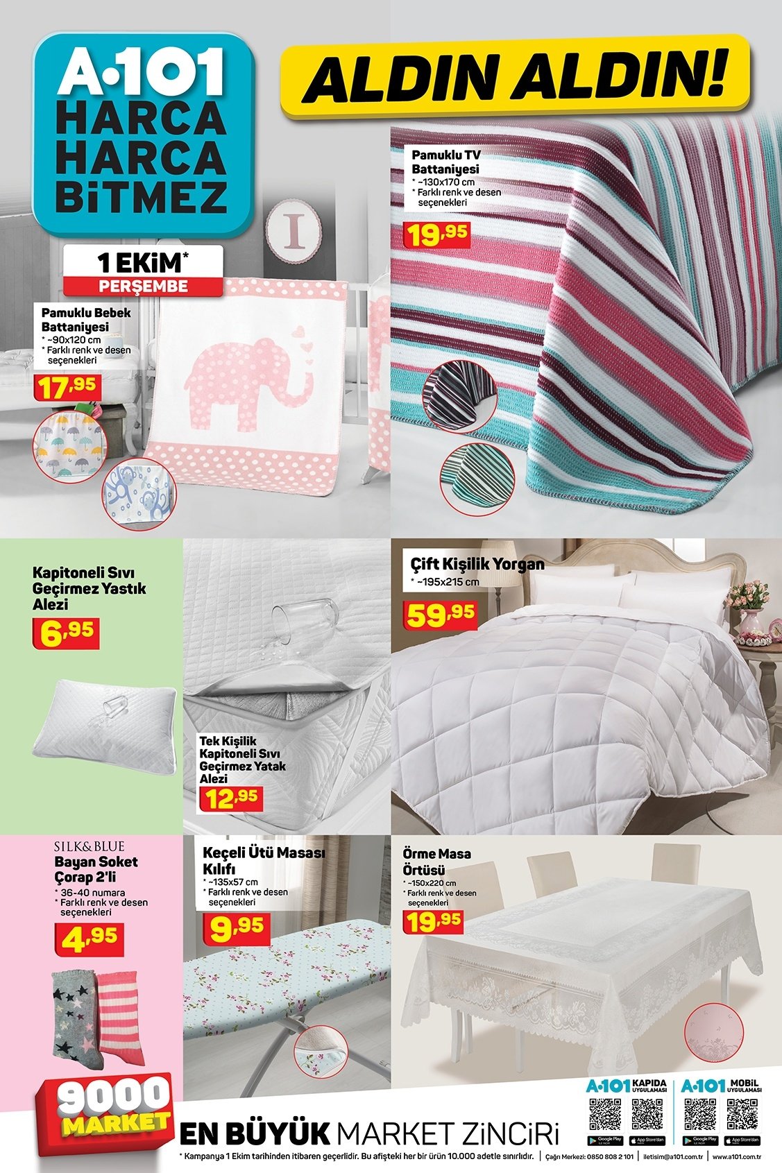1 ekim a101 aktuel urunler katalogu