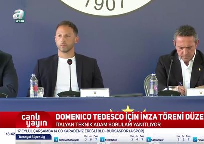 Fenerbahçe Teknik Direktörü Domenico Tedesco sistemini açıkladı