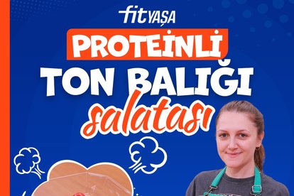 Proteinli ton balıklı salata🥬🐟