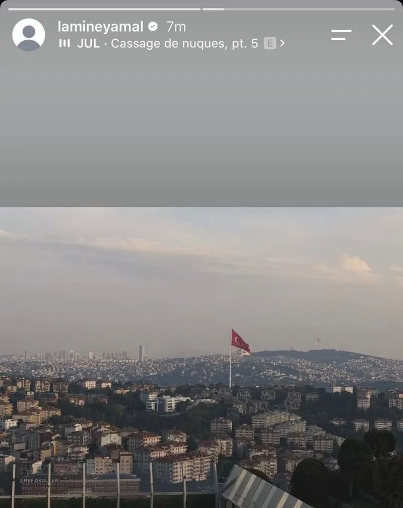 Lamine Yamal'dan İstanbul paylaşımı! - 1