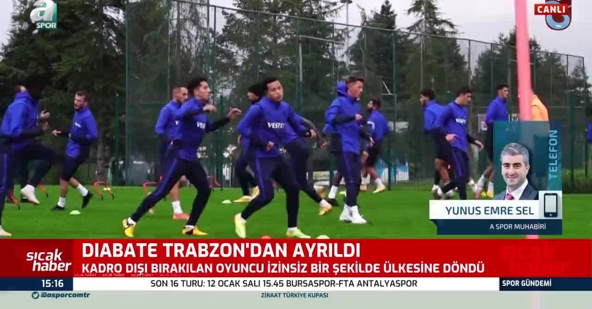 Diabate Trabzon'dan ayrıldı