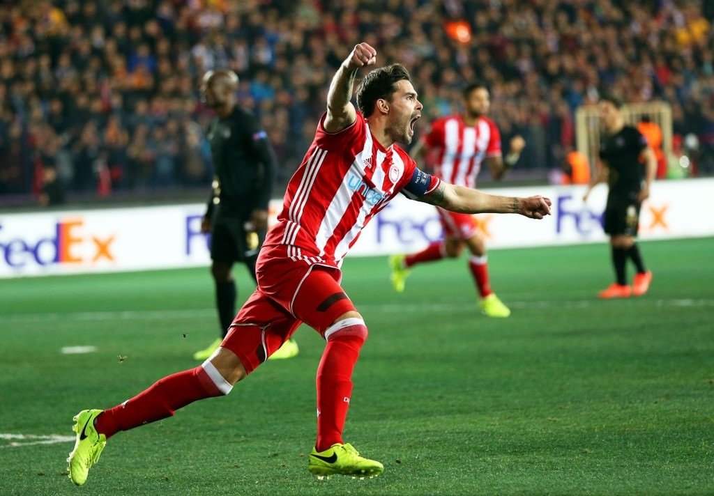 Osmanlıspor - Olympiakos maçından kareler