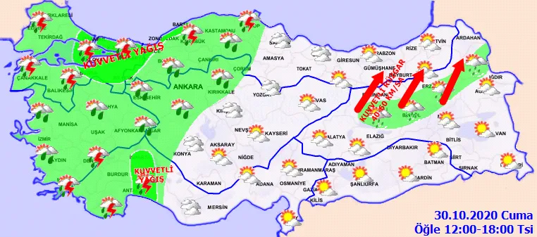 İstanbul için yağış uyarısı! İstanbul'da hava durumu nasıl? Meteoroloji uyardı! Bugün yağış var mı? 30 Ekim hava durumu... - 2