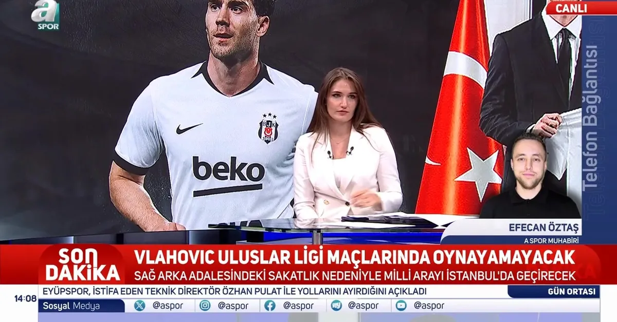 Beşiktaş'ta sakatlık! Dusan Vlahovic...