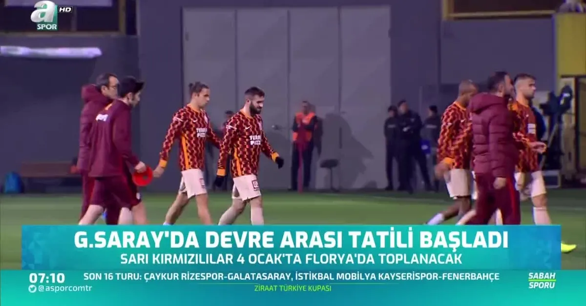G.Saray'da devre arası tatili başladı