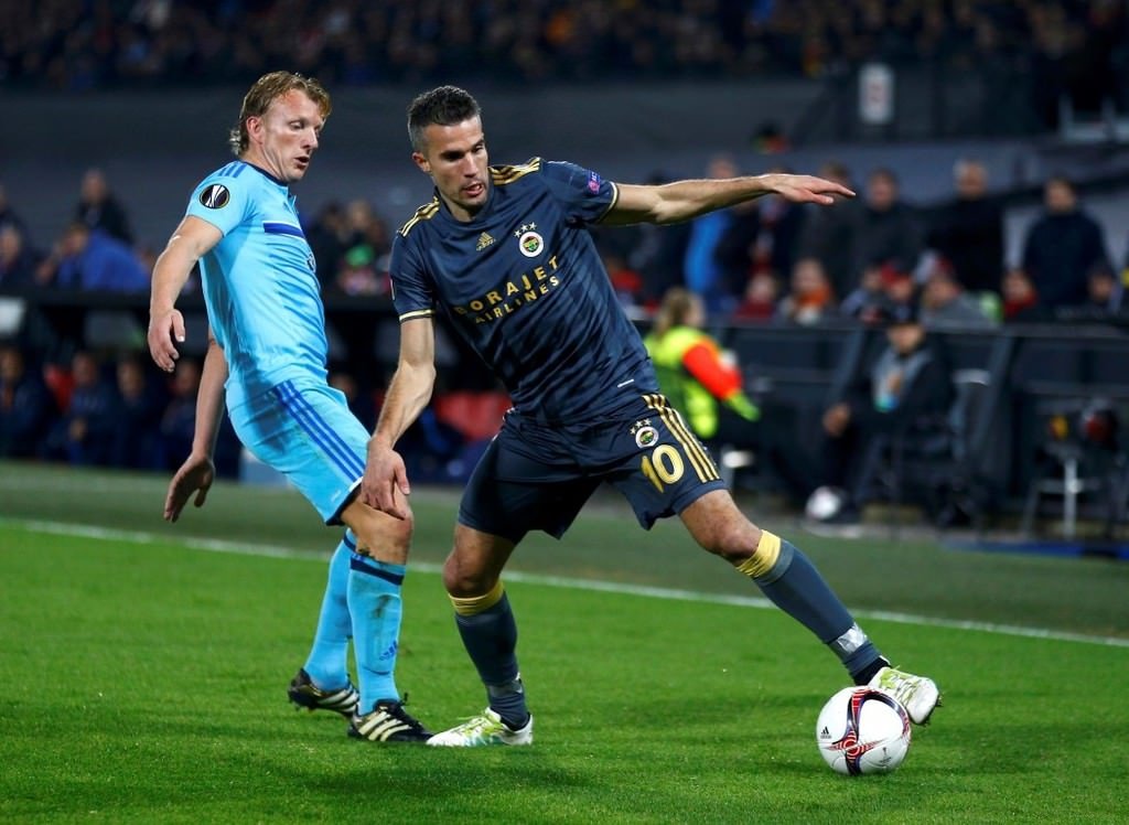 Feyenoord - Fenerbahçe mücadelesinden kareler