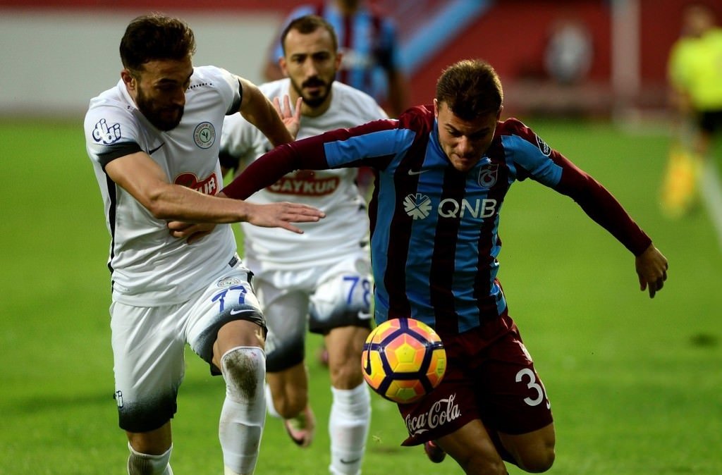 Trabzonspor-Çaykur Rizespor maçından kareler