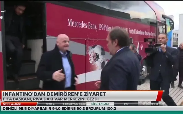 Infantino'dan Yıldırım Demirören'e ziyaret