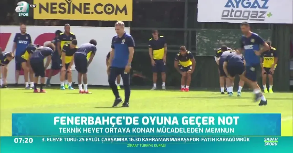 Fenerbahçe'de oyuna geçer not