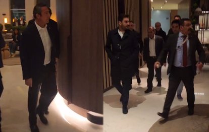 Fenerbahçe Başkanı Ali Koç ve Galatasaray Başkanı Dursun Özbek otelden ayrıldı!