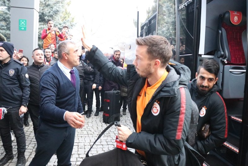 Bolu’da Galatasaray izdihamı yaşandı