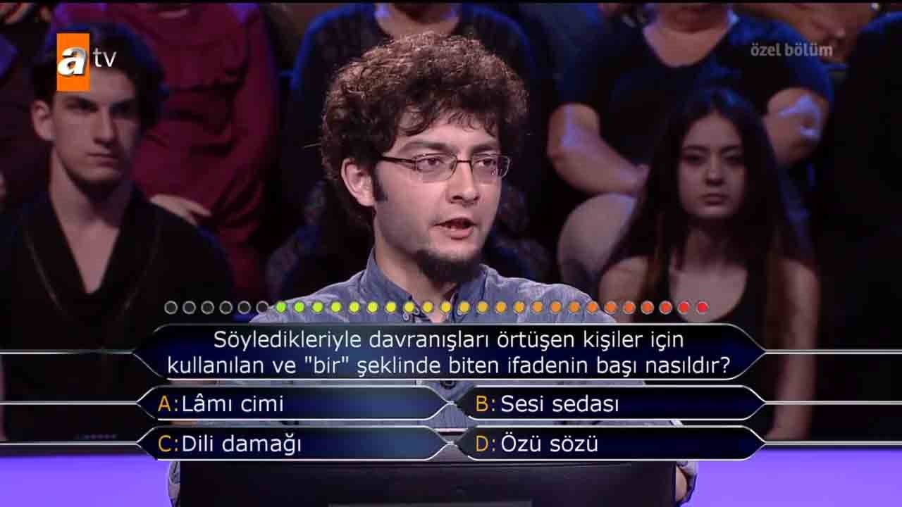 Kim Milyoner Olmak İster 12 Ocak özel bölümü soru ve cevapları