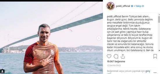 Podolski'den duygulandıran derbi paylaşımı - 1