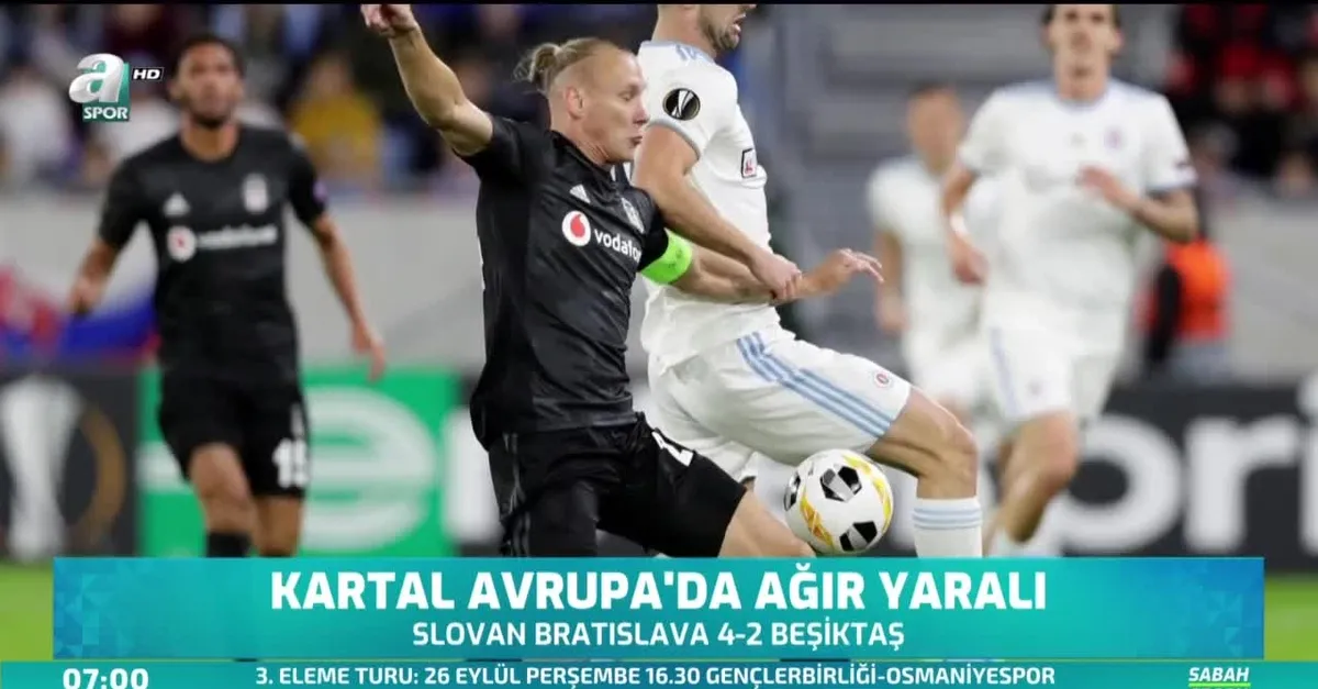 Beşiktaş Avrupa'da ağır yaralı