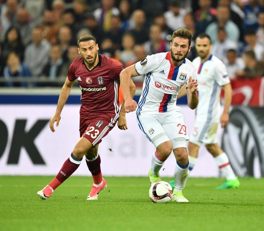 Olympique Lyon - Beşiktaş maçından kareler