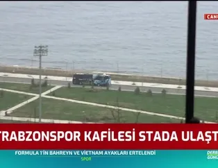 Trabzonspor kafilesi stada ulaştı