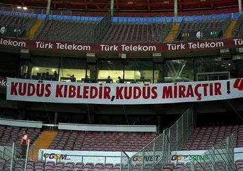 Galatasaray taraftarından Filistin'e destek