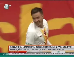 Linnes 2 yıl daha Galatasaray'da