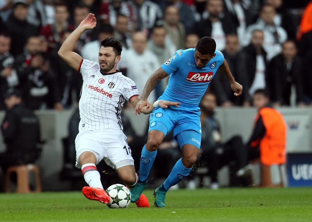 Beşiktaş-Napoli karşılaşmasından kareler