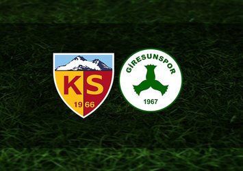 Kayserispor-Giresunspor | CANLI