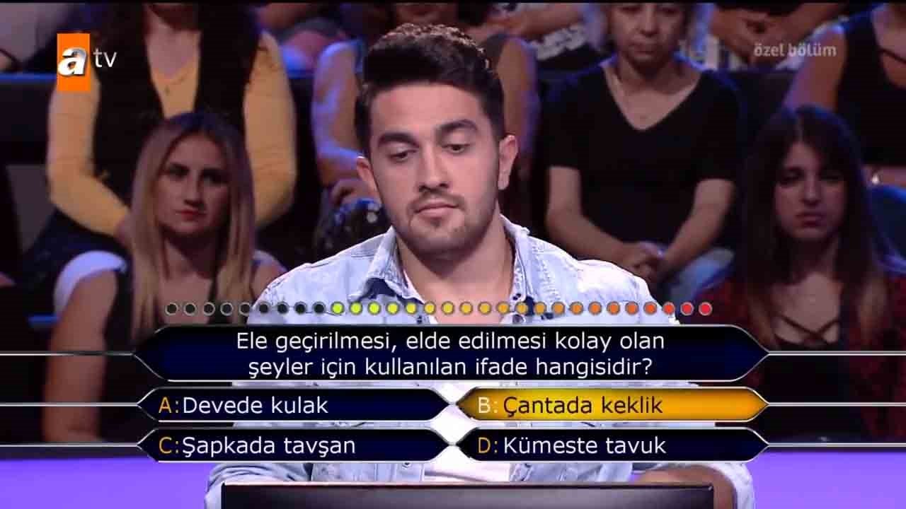 Kim Milyoner Olmak İster 12 Ocak özel bölümü soru ve cevapları