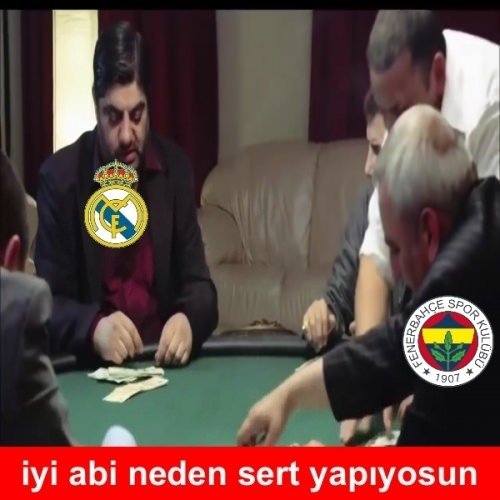 Real Madrid-Fenerbahçe caps’leri