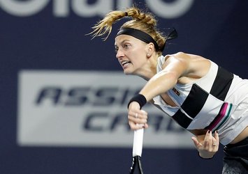 Kvitova çeyrek finalde elendi