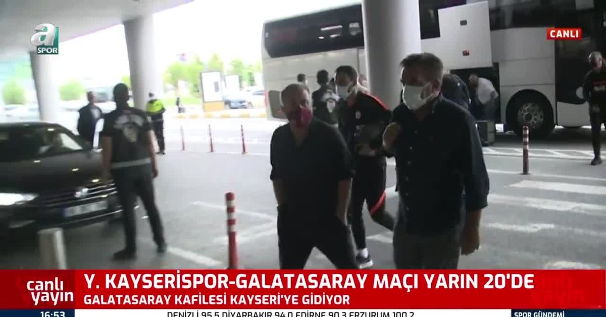 Galatasaray kafilesi Kayseri'ye gidiyor