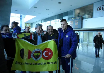 Taraftardan coşkulu karşılama
