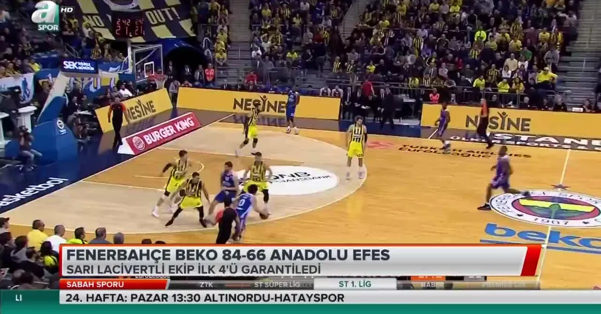 Fenerbahçe ilk 4'ü garantiledi