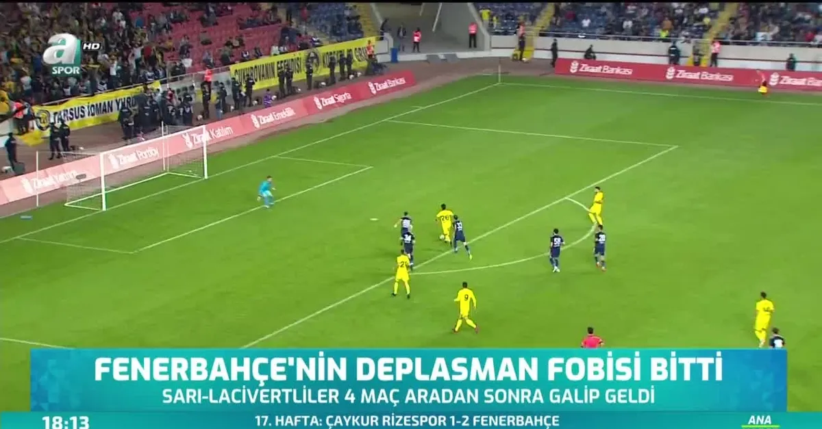 Fenerbahçe'nin deplasman fobisi bitti