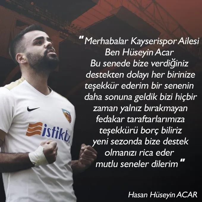 Kayserispor futbolcusu Hasan Hüseyin'in 2020 mesajı - 1