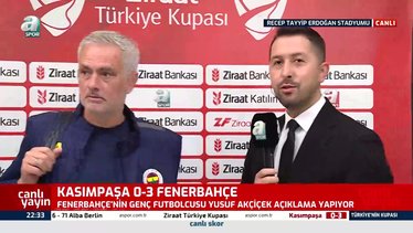 Jose Mourinho'dan Kasımpaşalı gençlere övgü! "Saat gibi işlediler"
