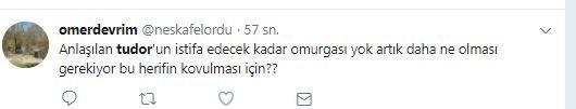 ’’Bizi daha fazla üzme Tudor, istifa et!’’