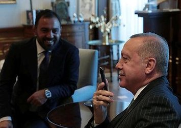 Başkan Erdoğan Rıza Kayaalp'i böyle izledi