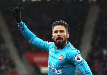 Giroud ile başkan görüşüyor