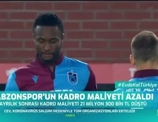 Trabzonspor'un kadro maliyeti azaldı