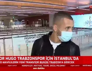Vitor Hugo Trabzonspor için İstanbul'da
