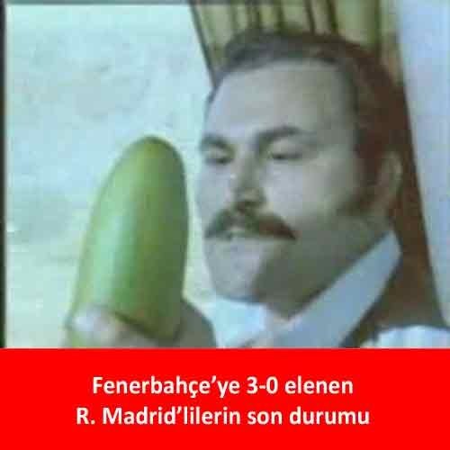 Real Madrid-Fenerbahçe caps’leri