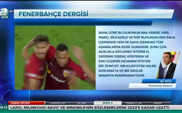 Ali Koç'tan kriz itirafı
